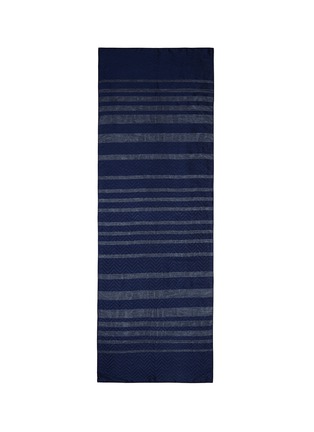 Main View - Click To Enlarge - ARMANI COLLEZIONI - Sheer chevron stripe silk-blend scarf