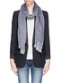 Figure View - Click To Enlarge - ARMANI COLLEZIONI - Houndstooth check scarf