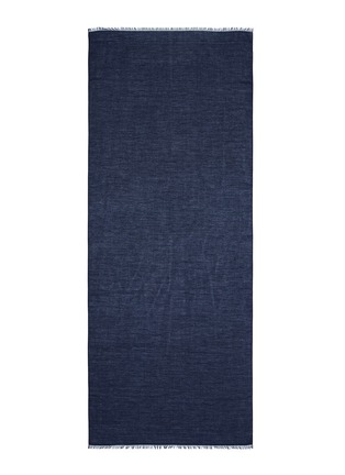 Main View - Click To Enlarge - ARMANI COLLEZIONI - Chalk stripes cotton-linen scarf