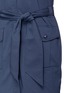 Detail View - Click To Enlarge - ARMANI COLLEZIONI - Dropped waist twill shirt dress
