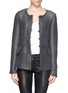 Main View - Click To Enlarge - ARMANI COLLEZIONI - Peplum weft weave jacket