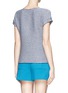Back View - Click To Enlarge - ARMANI COLLEZIONI - Textured stripe knit top