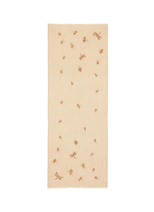 Main View - Click To Enlarge - JANAVI - Dragonfly embellished cashmere scarf