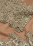 Detail View - Click To Enlarge - JANAVI - Floral embroidered lace trim wool scarf