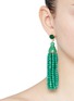 Figure View - Click To Enlarge - KENNETH JAY LANE - Beaded tassel drop clip earrings