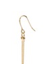 Detail View - Click To Enlarge - KENNETH JAY LANE - Textured leaf outline gold plated drop earrings