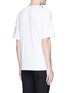 Back View - Click To Enlarge - NEIL BARRETT - Star button epaulette slub cotton T-shirt