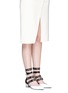 Figure View - Click To Enlarge - CLERGERIE - x Robert Clergerie 'Susa' eyelet strappy patent leather pumps