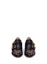 Front View - Click To Enlarge - CHLOÉ - 'Susanna' floral stud buckled leather booties