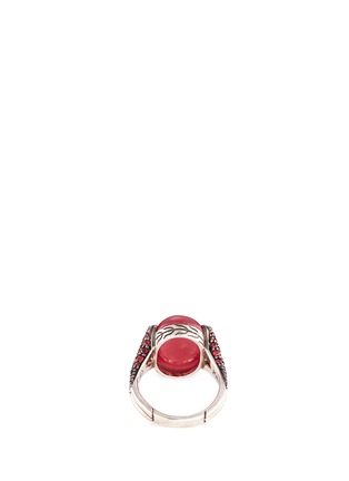 Figure View - Click To Enlarge - JOHN HARDY - 'Celestial Orb' rhodonite sapphire silver ring