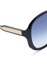Detail View - Click To Enlarge - VICTORIA BECKHAM - 'Large Fine Oval' acetate oversized sunglasses
