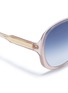 Detail View - Click To Enlarge - VICTORIA BECKHAM - 'Large Fine Oval' acetate oversized sunglasses