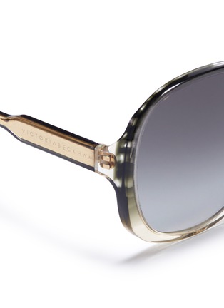 Detail View - Click To Enlarge - VICTORIA BECKHAM - 'Large Fine Oval' oversized acetate gradient sunglasses