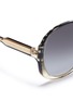 Detail View - Click To Enlarge - VICTORIA BECKHAM - 'Large Fine Oval' oversized acetate gradient sunglasses
