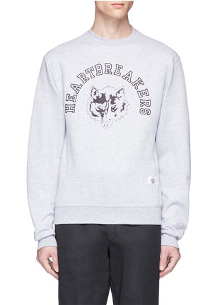 Main View - Click To Enlarge - BEDWIN & THE HEARTBREAKERS - 'Lou' wolf print sweatshirt