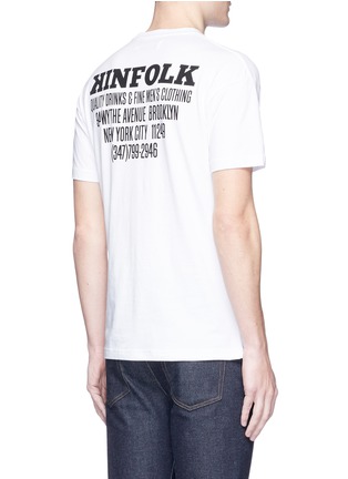 Back View - Click To Enlarge - KINFOLK - Rabbit logo print cotton T-shirt