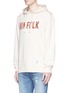 Front View - Click To Enlarge - KINFOLK - Logo print cotton hoodie