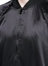 Detail View - Click To Enlarge - VALENTINO GARAVANI - 'Rockstud Untitled 14 Noir' satin souvenir jacket