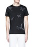 Main View - Click To Enlarge - VALENTINO GARAVANI - 'Camubutterfly Noir' embroidered patch T-shirt