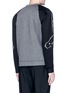 Back View - Click To Enlarge - VALENTINO GARAVANI - Panther print contrast sleeve neoprene sweatshirt