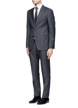 Figure View - Click To Enlarge - ARMANI COLLEZIONI - Classic fit wool suit