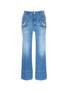 Main View - Click To Enlarge - STELLA MCCARTNEY - Horse appliqué cropped flared jeans