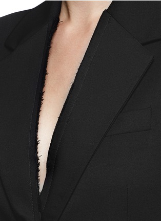 Detail View - Click To Enlarge - STELLA MCCARTNEY - Sleeveless wool tuxedo jumpsuit
