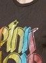 Detail View - Click To Enlarge - MADEWORN - 'Pink Floyd' glitter print distressed jersey T-shirt