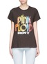 Main View - Click To Enlarge - MADEWORN - 'Pink Floyd' glitter print distressed jersey T-shirt