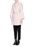 Front View - Click To Enlarge - MS MIN - Belted wool coat