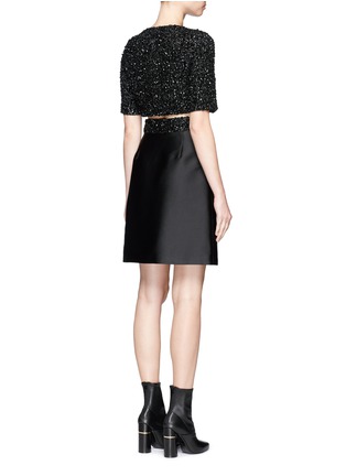 Back View - Click To Enlarge - 3.1 PHILLIP LIM - Sequined top duchesse satin dress