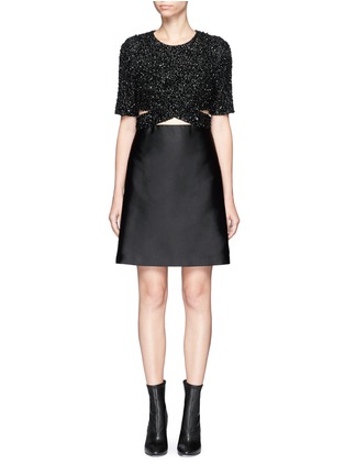 Main View - Click To Enlarge - 3.1 PHILLIP LIM - Sequined top duchesse satin dress