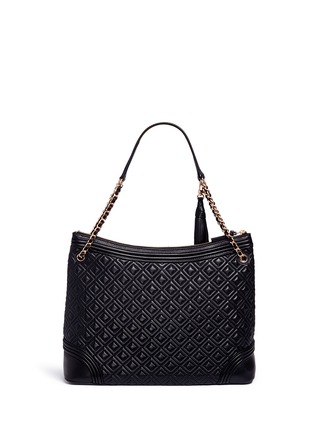 Detail View - Click To Enlarge - TORY BURCH - 'Fleming' quilted leather tote