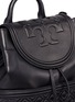 Detail View - Click To Enlarge - TORY BURCH - 'Fleming' quilted leather backpack
