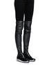 Figure View - Click To Enlarge - TORY BURCH - 'Jupiter' stretch nappa thigh high sneaker boots