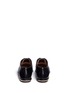 Back View - Click To Enlarge - TORY BURCH - 'Ryder' metal heel leather laceless Oxfords
