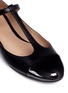 Detail View - Click To Enlarge - TORY BURCH - 'Blossom' T-strap patent toe cap leather flats