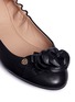 Detail View - Click To Enlarge - TORY BURCH - 'Blossom' 3D flower leather ballet flats