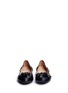 Front View - Click To Enlarge - TORY BURCH - 'Blossom' 3D flower leather ballet flats