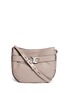 Main View - Click To Enlarge - TORY BURCH - 'Gemini' belted pebbled leather hobo bag