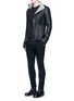 Figure View - Click To Enlarge - THE VIRIDI-ANNE - Fleece lined mutton leather jacket