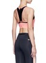 Back View - Click To Enlarge - ALALA - 'Zip it up' mesh panel sports bra