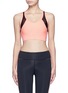 Main View - Click To Enlarge - ALALA - 'Zip it up' mesh panel sports bra