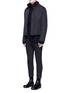 Figure View - Click To Enlarge - THE VIRIDI-ANNE - Contrast seam cotton turtleneck sweater