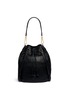 Back View - Click To Enlarge - ELIZABETH AND JAMES - 'Cynnie Sling' grainy leather bucket bag