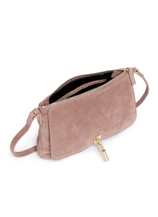 Detail View - Click To Enlarge - ELIZABETH AND JAMES - 'Cynnie' micro suede crossbody bag