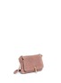 Front View - Click To Enlarge - ELIZABETH AND JAMES - 'Cynnie' micro suede crossbody bag