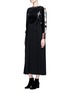 Figure View - Click To Enlarge - TOGA ARCHIVES - Faux leather strap suspender dress