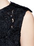 Detail View - Click To Enlarge - TOGA ARCHIVES - Ribbon floral appliqué tulle dress