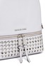 Detail View - Click To Enlarge - MICHAEL KORS - 'Rhea' small grommet leather backpack